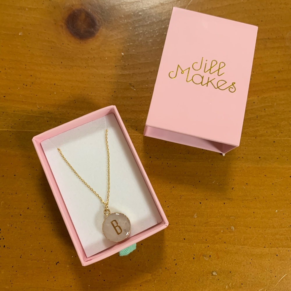 Jill Makes “B” Necklace